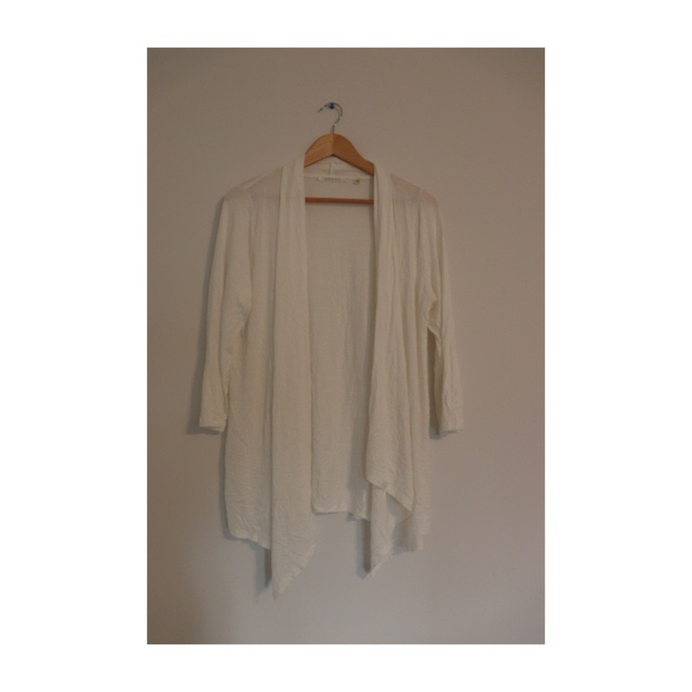 White cardigan